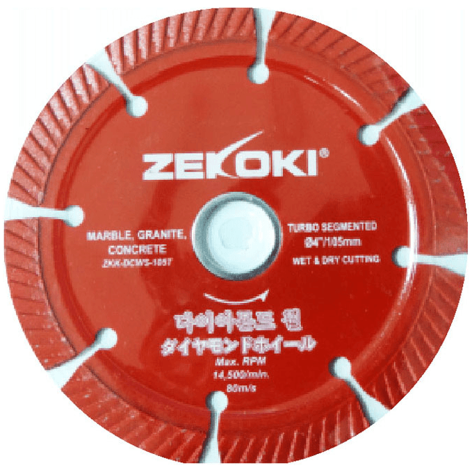 Zekoki ZKK-DCWS-105T Diamond Cut Off Wheel 4