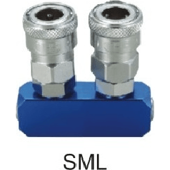 THB SML Quick Coupler - Manifold / Multi Coupling (Straight 2-Way) | THB by KHM Megatools Corp.