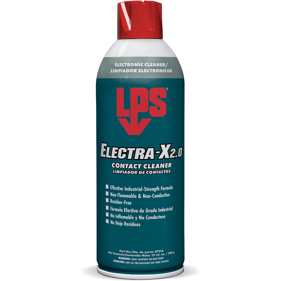 LPS 07316 Electra-X 2.0 Non-Flammable Contact Cleaner 12oz - KHM Megatools Corp.