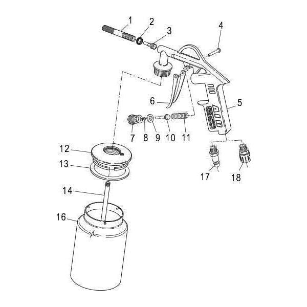 GAV 166A Pneumatic Sandblasting Gun - KHM Megatools Corp.