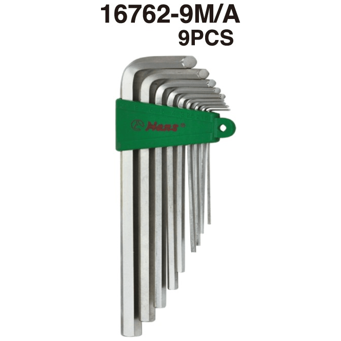 Hans 16762 Hex Key / Allen Wrench Set (Longer Arm) - KHM Megatools Corp.