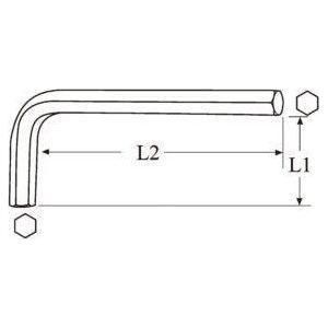 Hans 1764 Hex Key / Allen Wrench (Single) - KHM Megatools Corp.