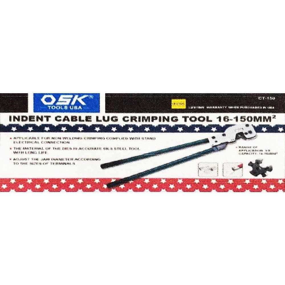 OSK Indent Cable Lug Crimping Tool Plier / Terminal Crimping Plier - KHM Megatools Corp.