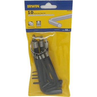 Irwin T9097428 Hexagonal Allen Wrench Set 10pcs (Inch) | Irwin by KHM Megatools Corp.