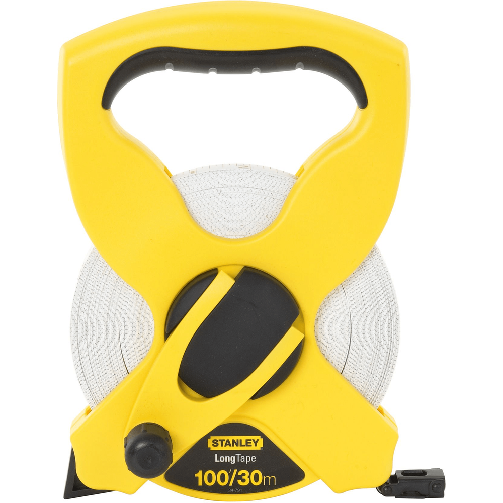 Stanley Open Reel Fiberglass Long Tape Measure (White Tape) | Stanley by KHM Megatools Corp.