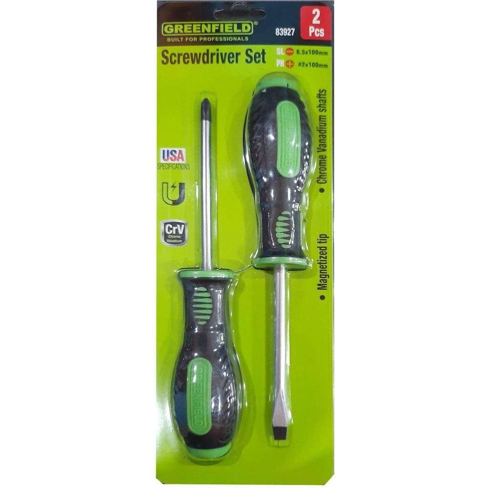 Greenfield 2pcs Screwdriver Set | Greenfield by KHM Megatools Corp.