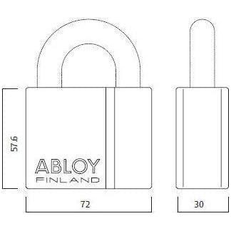 Abloy PL350/50 High Security Padlock (Long Shackle) - KHM Megatools Corp.