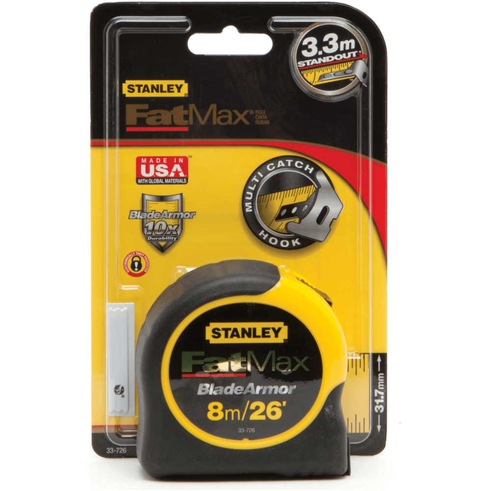 Stanley Blade Armor Coated Steel Tape Measure | Stanley by KHM Megatools Corp.