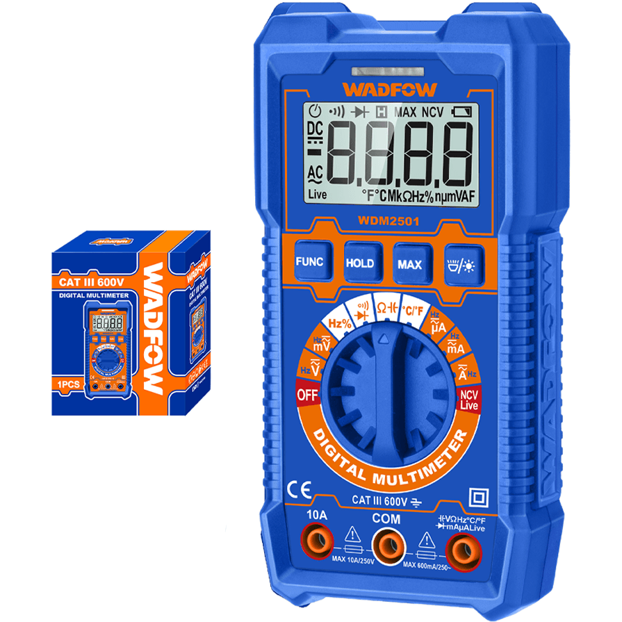 Wadfow WDM2501 Digital Multi Meter 6000-Counts - KHM Megatools Corp.