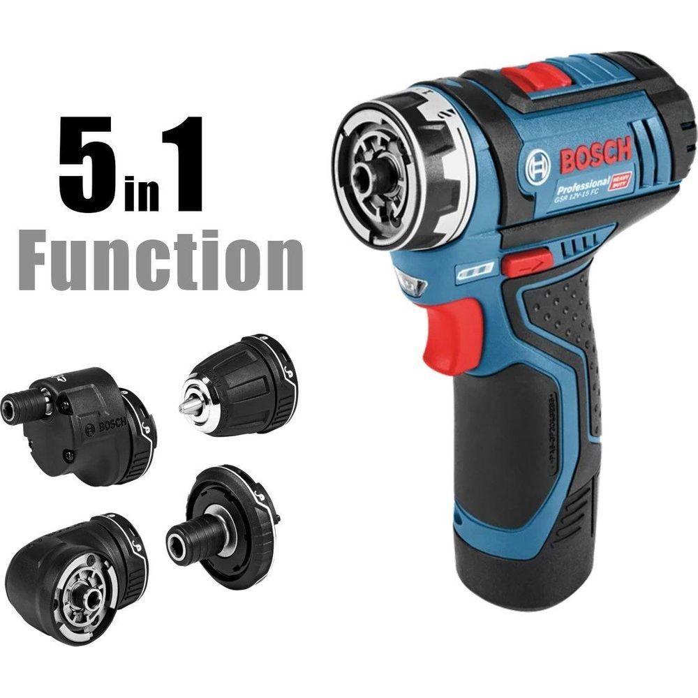 Bosch GSR 12V-15 FC Cordless Drill / Driver FlexiClick (5-in-1) - Goldpeak Tools PH Bosch