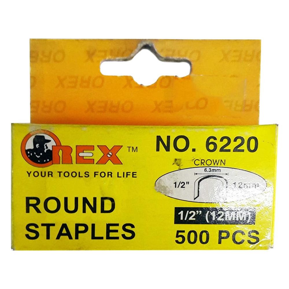 Orex 6220 Round Staples / Staple Wire 1/2