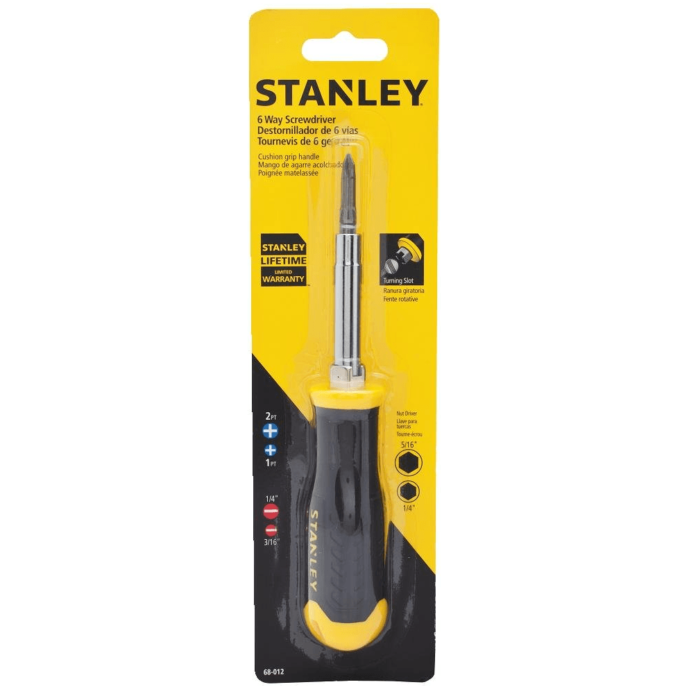 Stanley 68-704 Interchangeable Ratchet Screwdriver (Multi Bit) - KHM Megatools Corp.