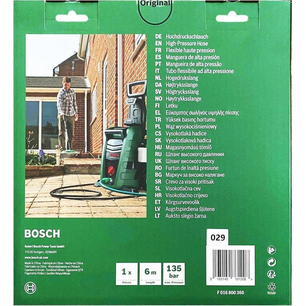 Bosch 6m High Pressure Hose for AQT Pressure Washers | Bosch by KHM Megatools Corp.