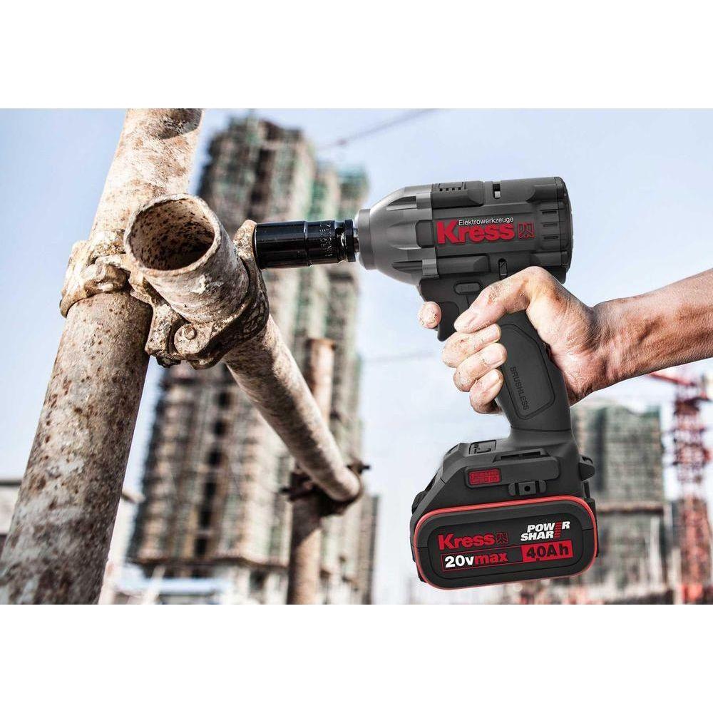 Kress KU270 20V Cordless Brushless Impact Wrench 1/2