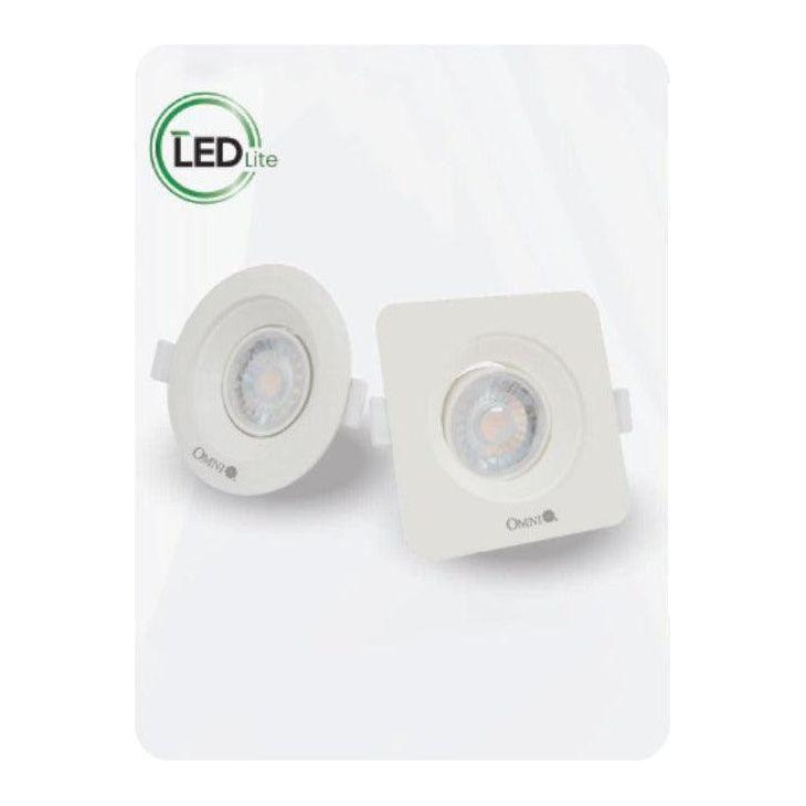 Omni LED Mini Recessed Movable Downlight Round Swivel (8W) - KHM Megatools Corp.