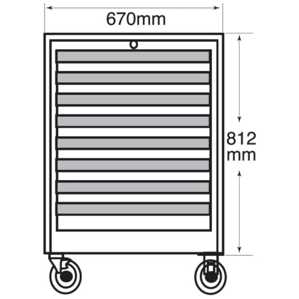 Hans 9918 HQ Tool Cabinet 8 Drawers - KHM Megatools Corp.