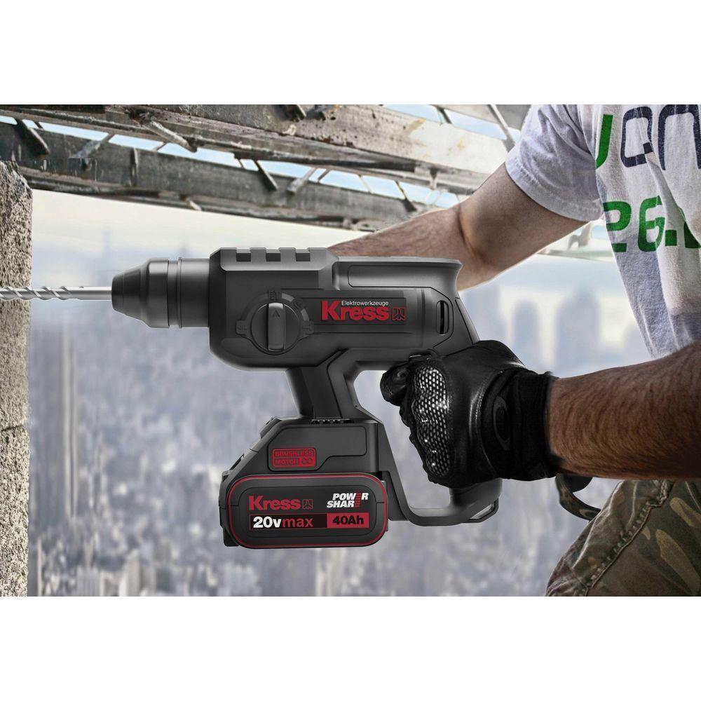 Kress KU390 20V Cordless SDS-plus Brushless Rotary Hammer - Goldpeak Tools PH Kress