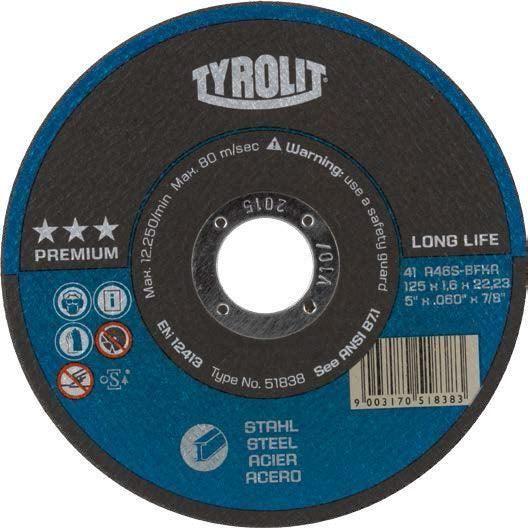 Tyrolit Straight Cut Off Wheel [Premium] | Tyrolit by KHM Megatools Corp.