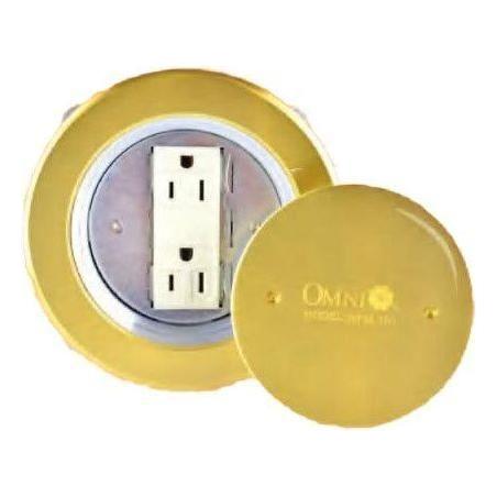 Omni WFM-101 Floor Mounted Outlet Round Type 16A 250V- Duplex Outlet | Omni by KHM Megatools Corp.