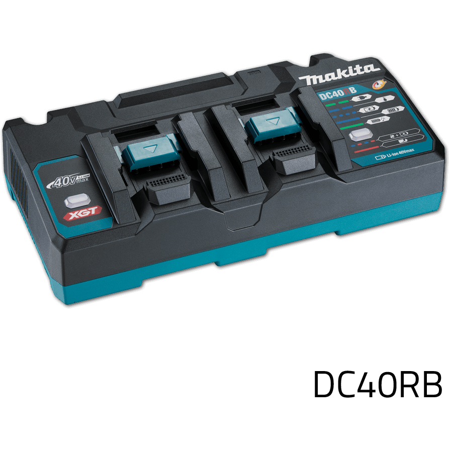 Makita DC40RB 40V 2-Port Rapid Fast Battery Charger XGT (191N09-8) - KHM Megatools Corp.