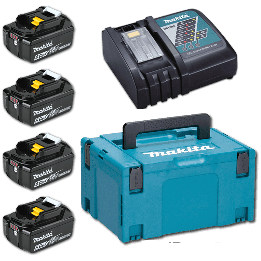 Makita MKP1RG184 Power Source Kit / Battery & Charger Set LXT [198140-7] (6.0Ah) - KHM Megatools Corp.