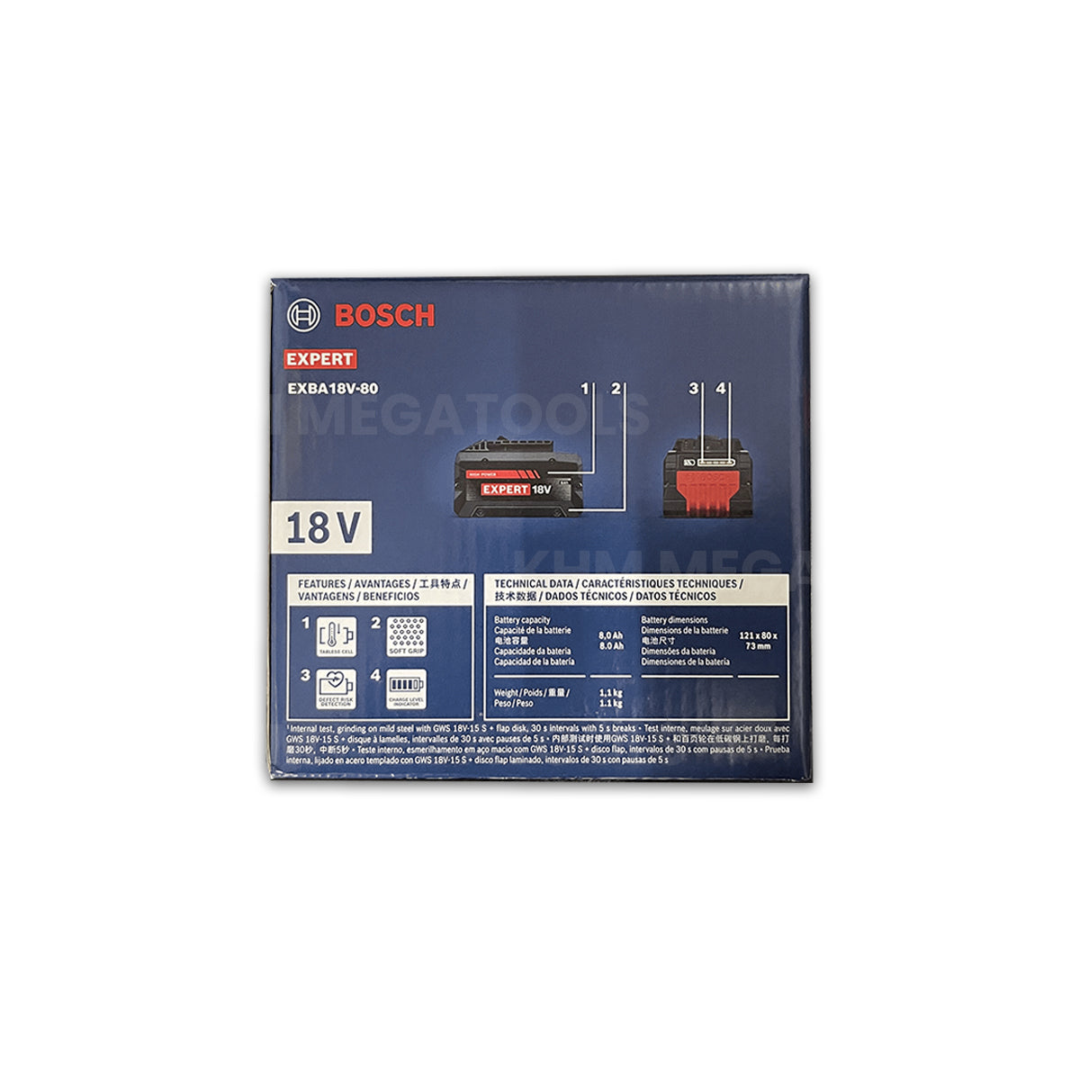 Bosch EXPERT EXBA 18V-80 Battery 8Ah