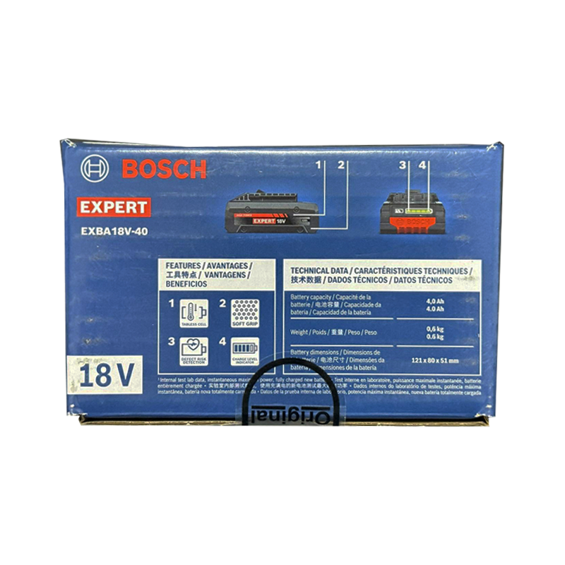 Bosch EXPERT EXBA 18V-40 Battery 4Ah