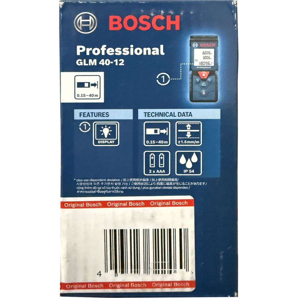Bosch GLM 40-12 Laser Rangefinder [40 meters] | Bosch by KHM Megatools Corp.
