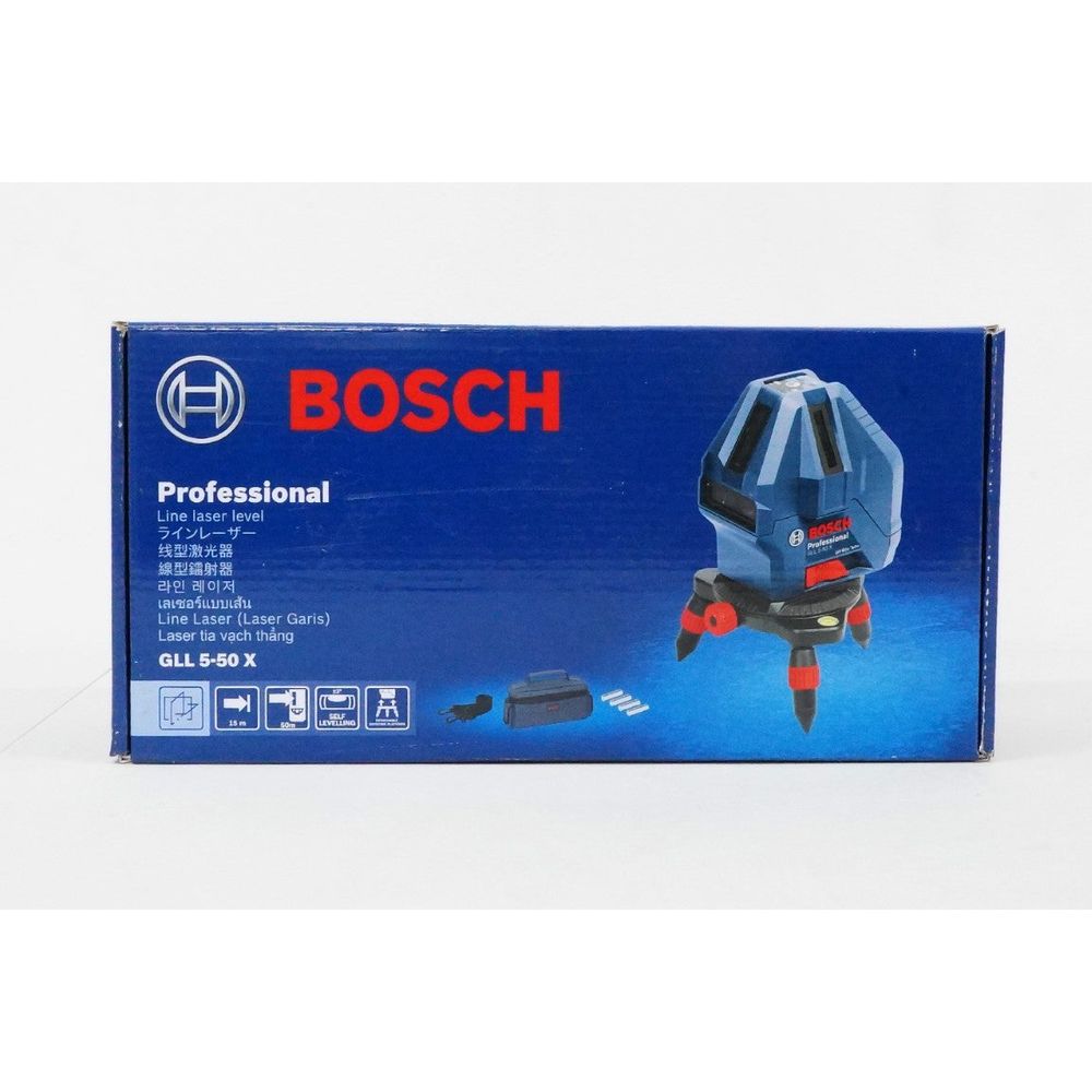 Bosch GLL 5-50 X Line Laser Level [5x Lines] with Plumb Points (50 meters) | Bosch by KHM Megatools Corp.
