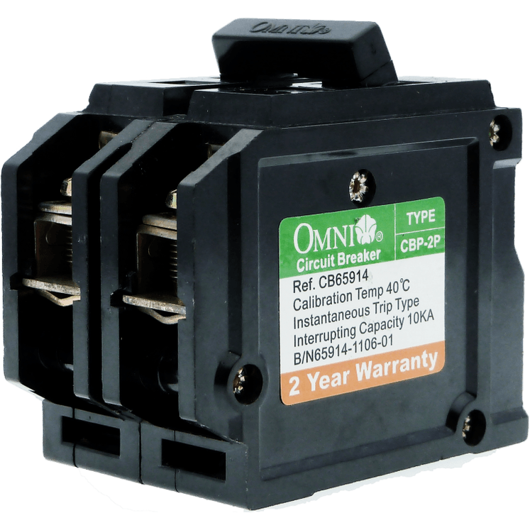 Omni CBP-2P Plug in Circuit Breaker, 2 Poles (50A,60A) - KHM Megatools Corp.