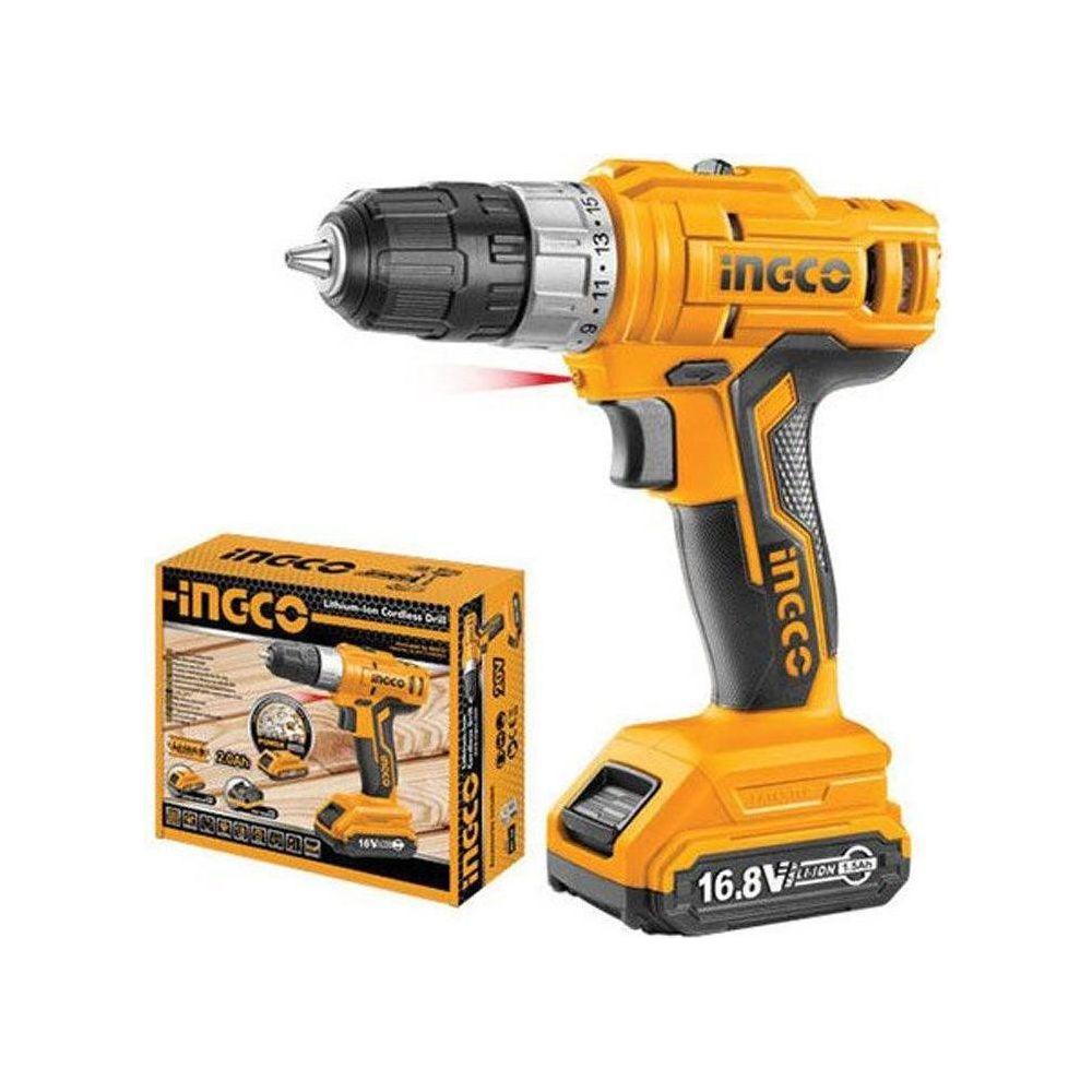 Ingco CDLI1611 Li-Ion Cordless Drill 16.8V - KHM Megatools Corp.