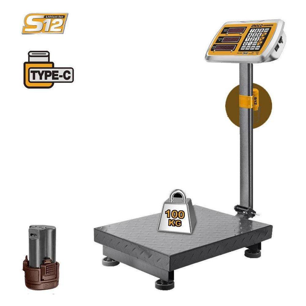 Ingco CES1302 Li-Ion Scale 100KG - KHM Megatools Corp.