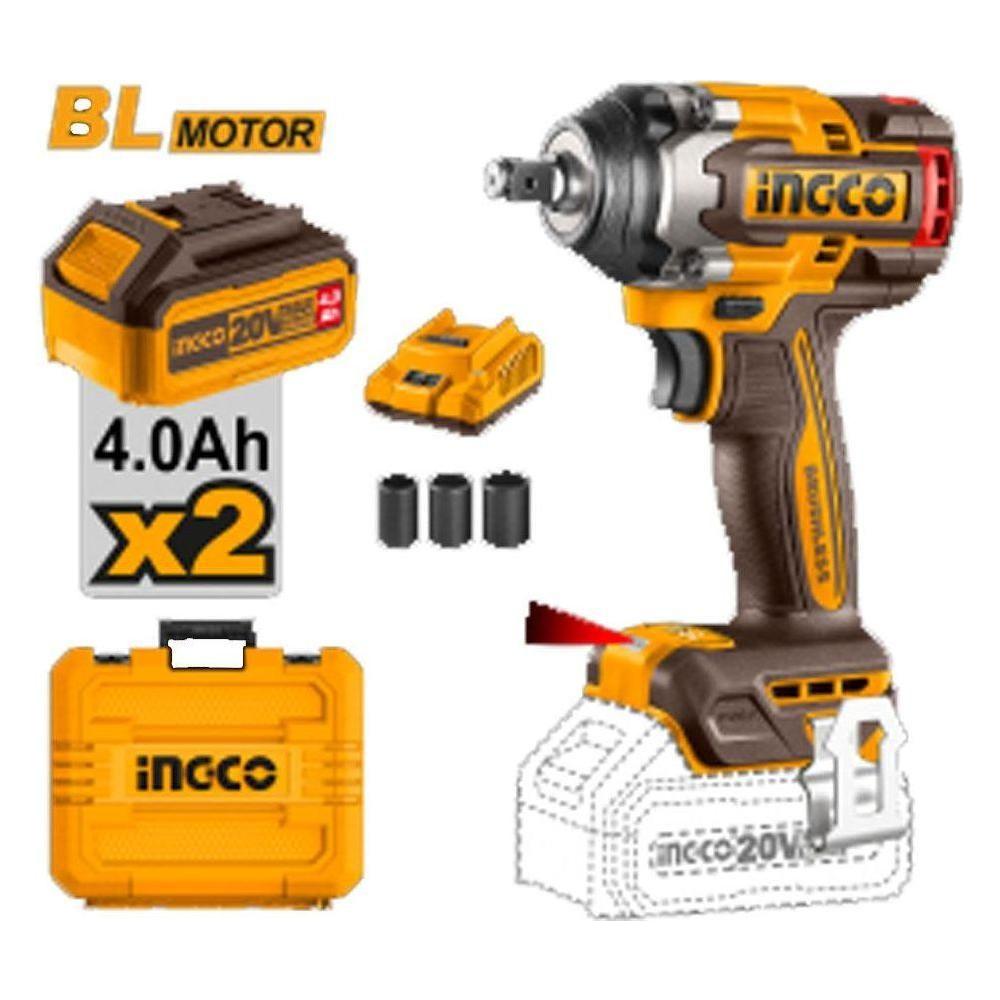 Ingco CIWLI2050 Li-Ion Impact Wrench 20V - KHM Megatools Corp.