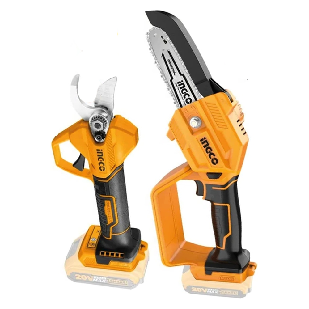 Ingco COSLI23065 Cordless Shear with Pruning Saw Combo Kit 2Pcs 20V 2.0AH