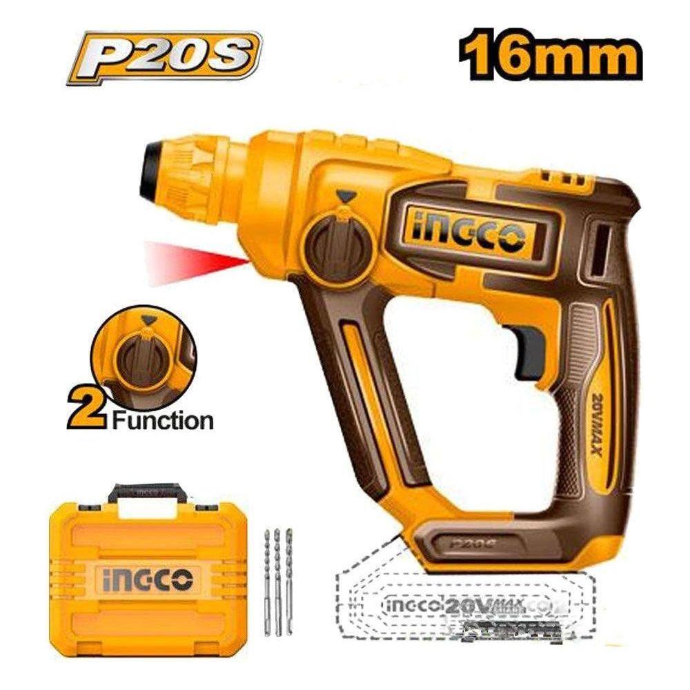 Ingco CRHLI20168 Li-Ion Rotary Hammer 20V - KHM Megatools Corp.