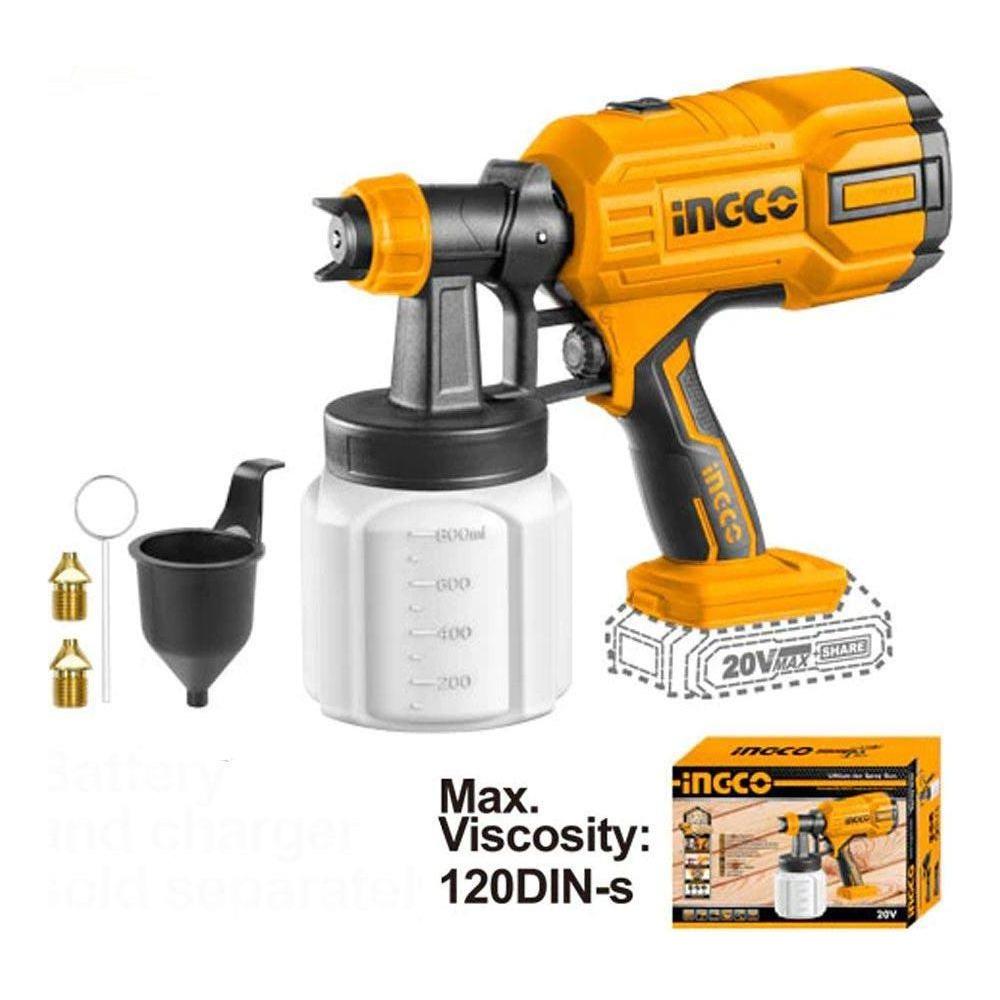 Ingco CSGLI2003 Li-Ion Spray Gun 20V - KHM Megatools Corp.