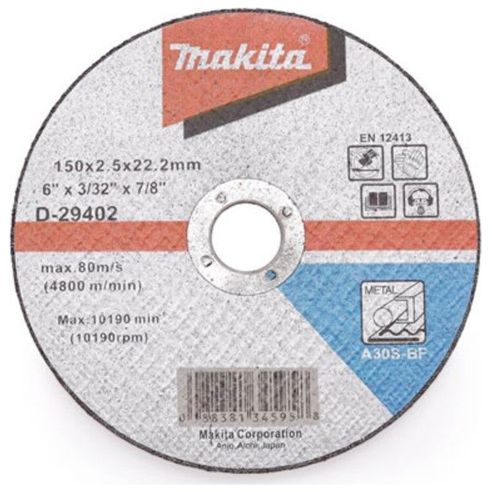 Makita D-29402 Cut-Off Disc / Wheel for Metal 6