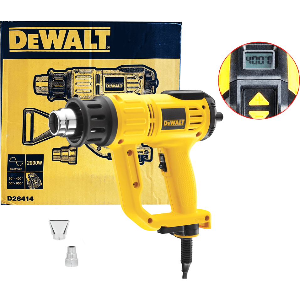 Dewalt D26414 Hot Air Gun / Heat Gun 2000W (With Heat Control) - KHM Megatools Corp.