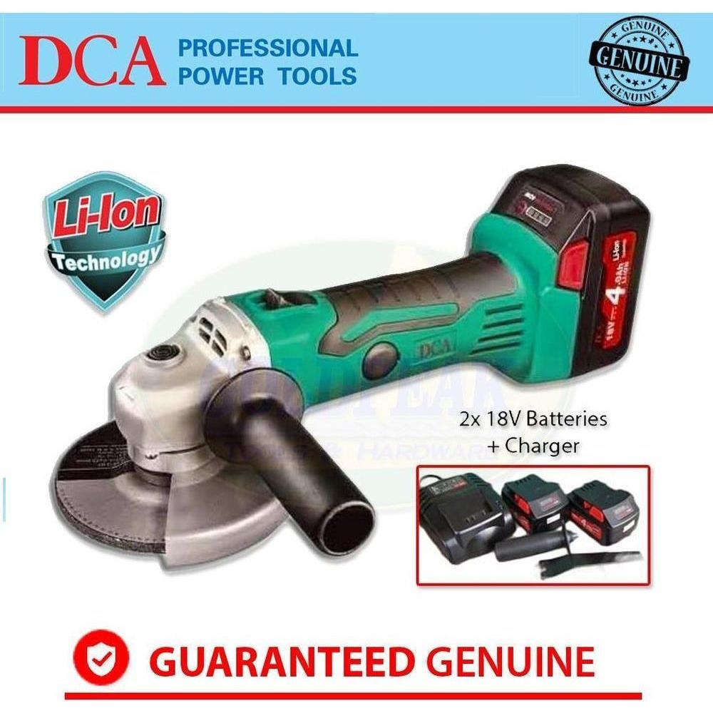 DCA ADSM100 Cordless 18V Angle Grinder Kit - Goldpeak Tools PH DCA