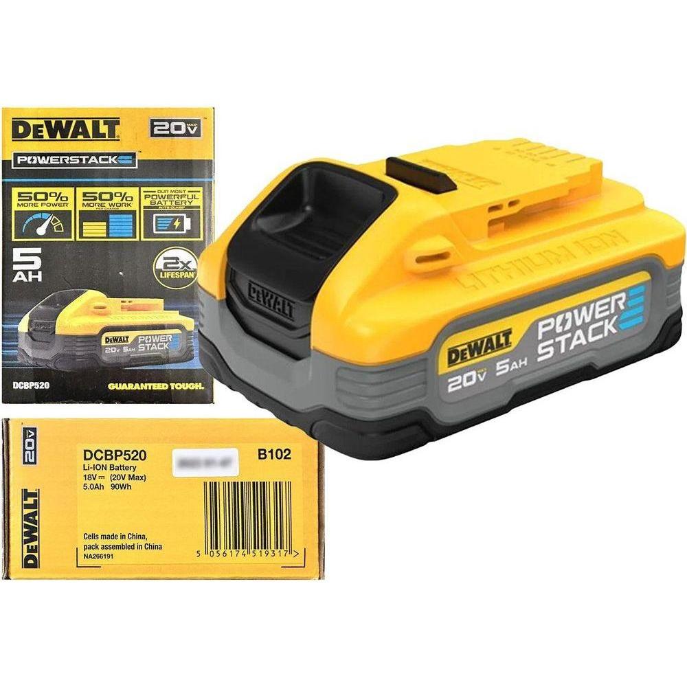 Dewalt DCBP520 20V Powerstack™ Lithium Ion Battery (5.0Ah) - KHM Megatools Corp.