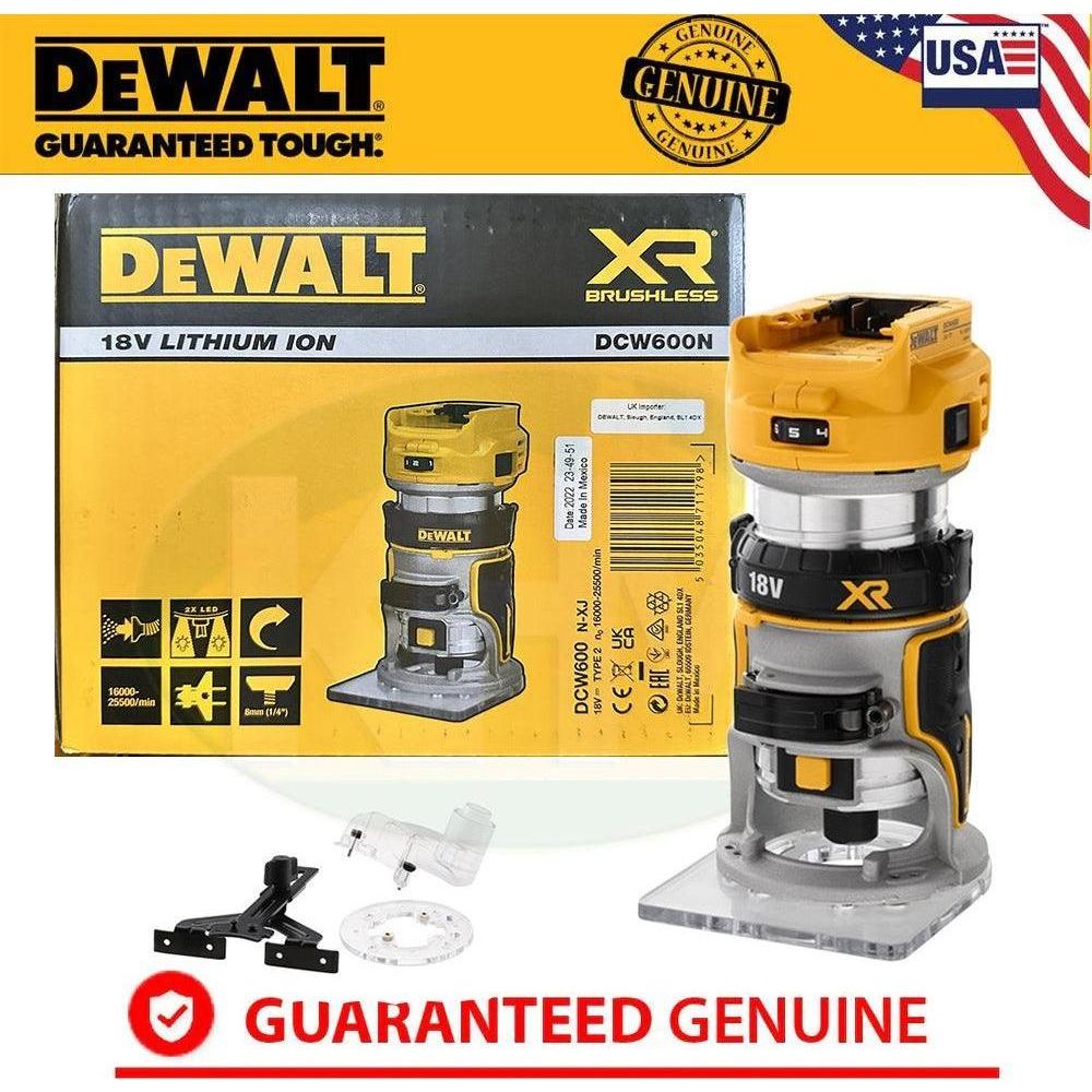 Dewalt DCW600N 18V (20V) Cordless Brushless Palm Router / Trimmer 1/4