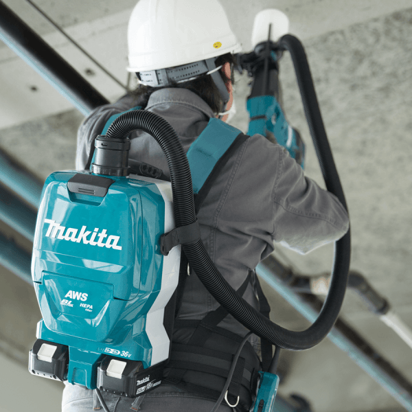 Makita DVC265ZX 36V Cordless Backpack Vacuum Cleaner (LXT-Series) [Bare] - Goldpeak Tools PH Makita