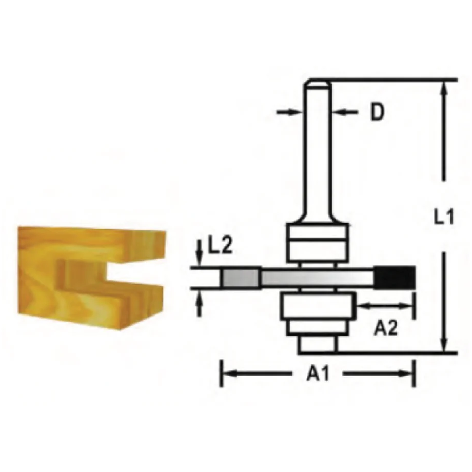 Makita TCT Slotted Cutter Router Bit | Makita by KHM Megatools Corp.