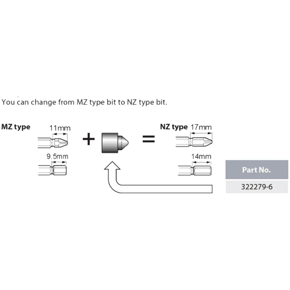 Makita 322279-6 Bit Piece for Screwdriver & Impact driver | Makita by KHM Megatools Corp.