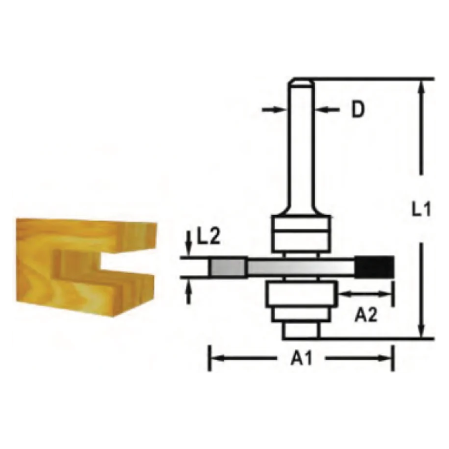 Makita TCT Slotted Cutter Router Bit | Makita by KHM Megatools Corp.