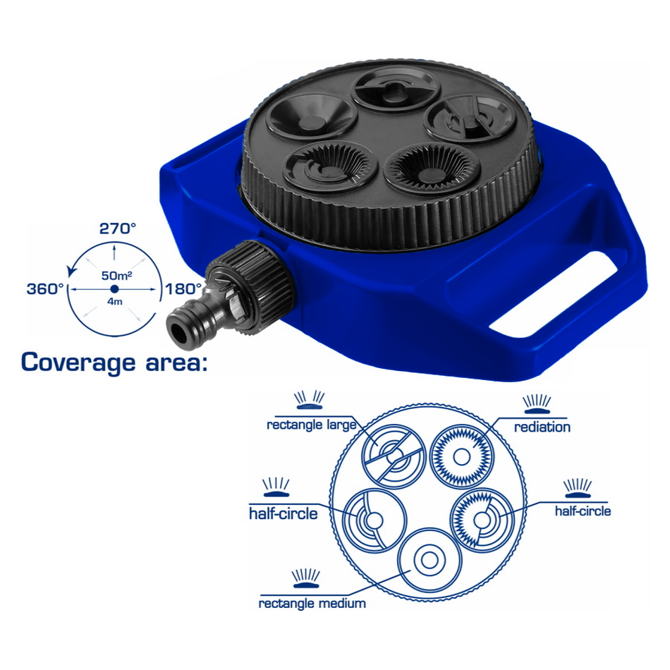 Wadfow WHPS3061 5in1 Turret Sprinkler | Wadfow by KHM Megatools Corp.