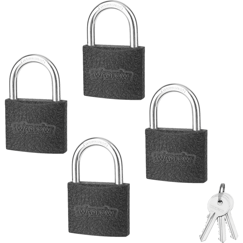 Wadfow WPD5444 Iron Padlock Set 38MM 4Pcs-Key-Alike | Wadfow by KHM Megatools Corp.