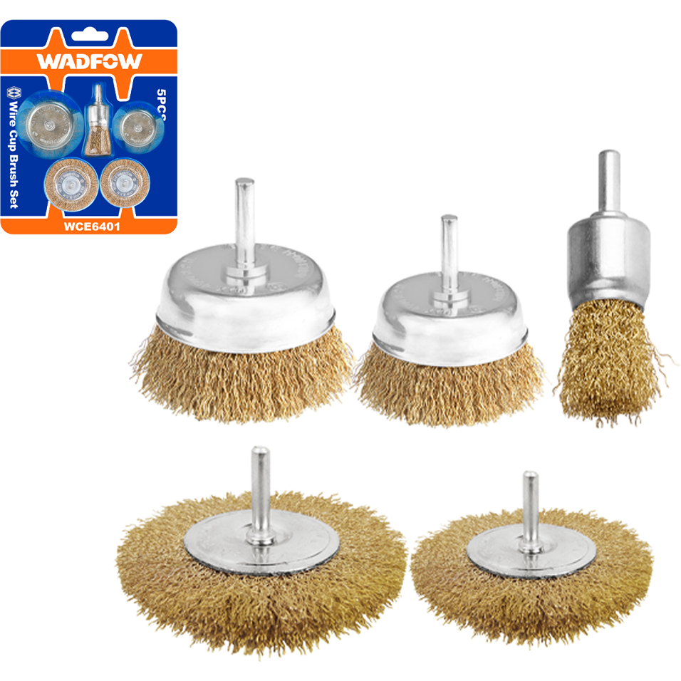 Wadfow WCE6401 Wire Brush Set 5Pcs | Wadfow by KHM Megatools Corp.