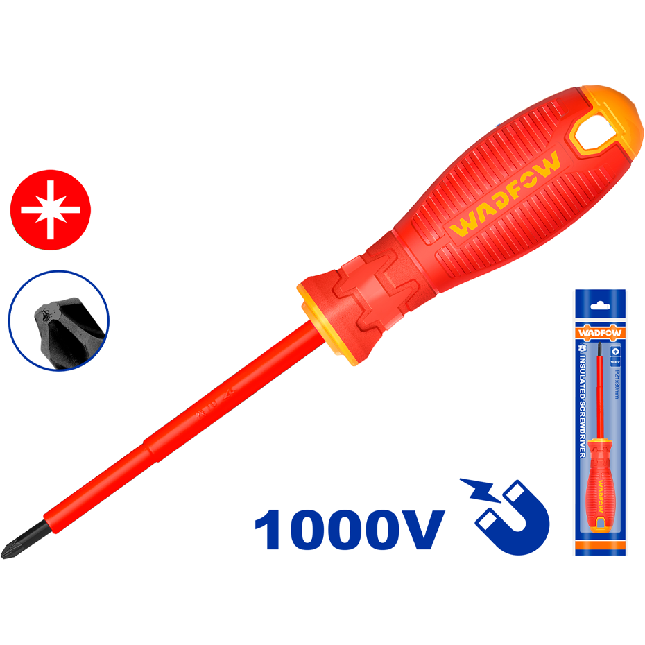 Wadfow WSD7273 Insulated Pozidriv Screwdriver PZ1 | Wadfow by KHM Megatools Corp.