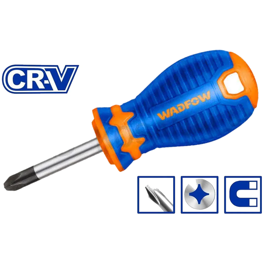 Wadfow WSD2211 Stubby Phillips Screwdriver PH1 | Wadfow by KHM Megatools Corp.